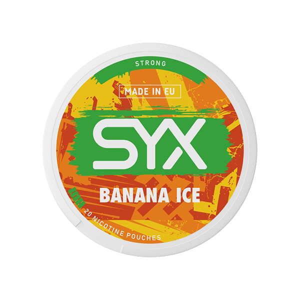 SYX Banana Ice Strong – Banana Ice All White Pouches – Snuscorp