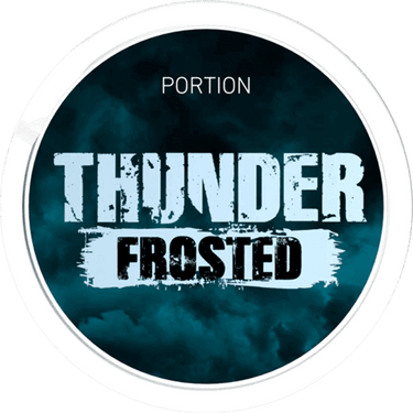 THUNDER FROSTED WHITE STRONG CHEWING BAGS (BLUE)